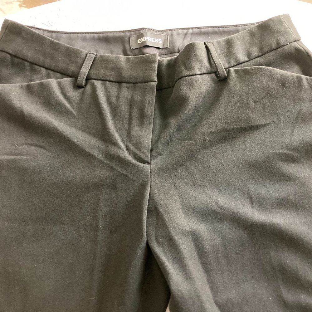 Express Editor Black Barely Boot Cut Mid Rise Rn#… - image 3